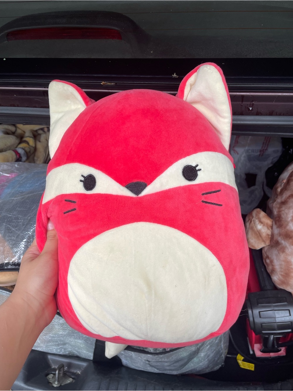 Squishmallows Pink and Cream Fox Plush